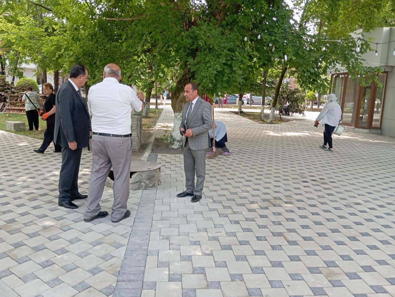 Taleh Qaraşov Lənkəranda aparılan yenidənqurma işləri ilə tanış olub - FOTOLAR